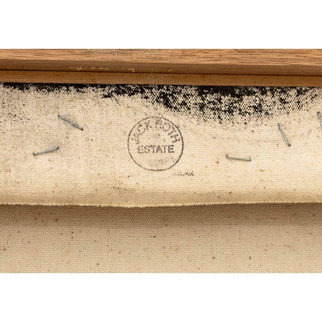 Black Jack Roth "Gb-8 Cigales" Acrylic on Canvas, 1980 For Sale - Image 8 of 10