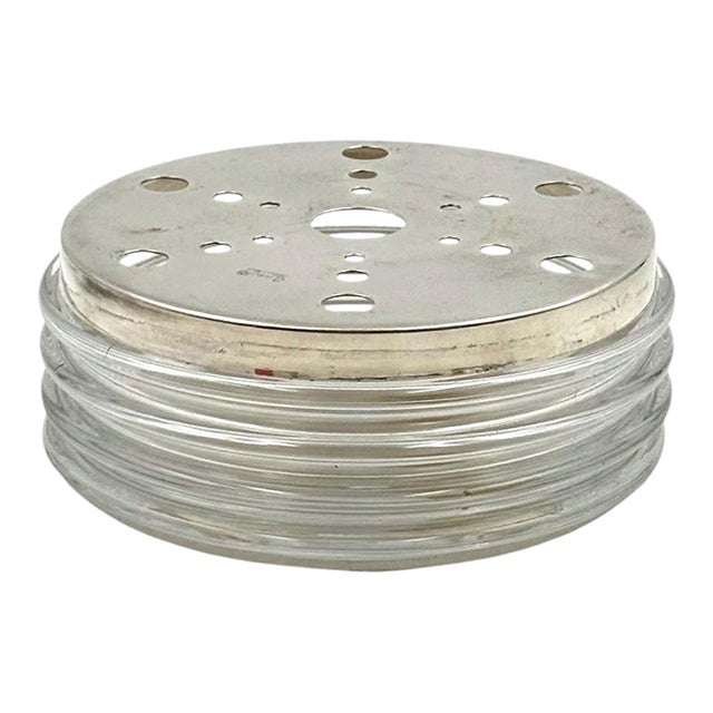 Space Age "Onde" Series Crystal Ashtray / Sauce Server, Sergio Asti, Arnolfo Di Cambio Italy Ca. 1970 For Sale