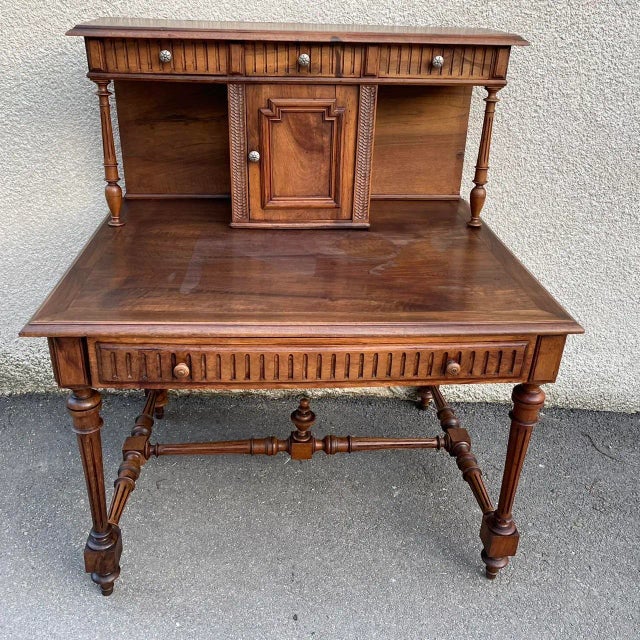 Antique Tiered Office Desk, 1900s For Sale - Image 12 of 12