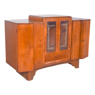 European Art Deco Sideboard with Bar, 1920s For Sale