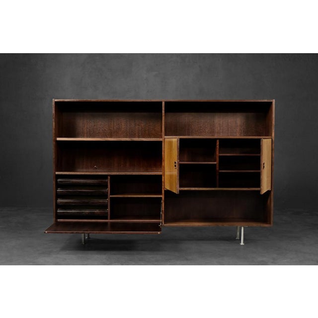 Mid-Century Scandinavian Modern Rosewood Highboard with Bar by Æ. Jensen & T. Mølholm for Herning, 1960s For Sale - Image 16 of 18