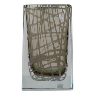 Murano Glass Vase by Roberto Beltrami, 1990s For Sale