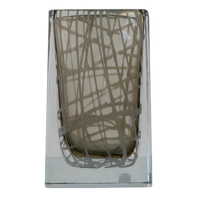 Murano Glass Vase by Roberto Beltrami, 1990s For Sale