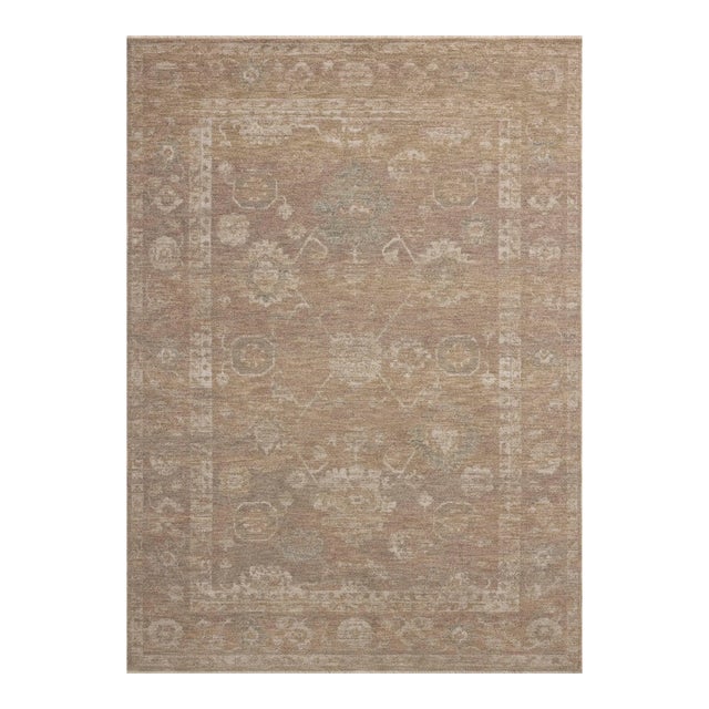Chris Loves Julia x Loloi Louisa Taupe / Gold 11'-6" x 15'-7" Area Rug For Sale