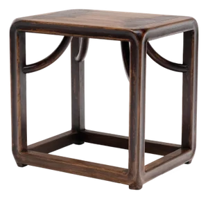 19th Century Chinese Round Corner Cube Table