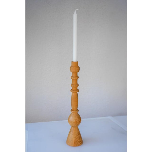 Pine Candleholder in the style of Erik Höglund for Boda, Sweden, 1970s For Sale - Image 5 of 17