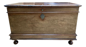 Antique Walnut Wedding Chest, 1700s