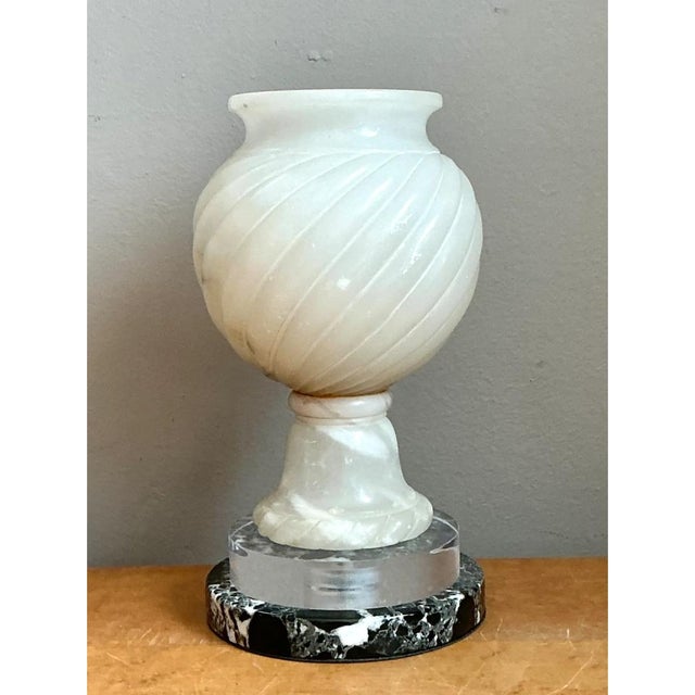 Vintage Alabaster Scorpion Bowl Lamp For Sale - Image 11 of 12