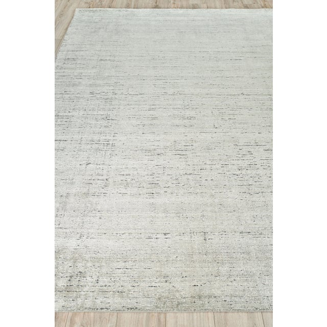 Transitional Exquisite Rugs Montero Handmade New Zealand Wool & PET Yarn Ivory/Navy Rug-8'X10' For Sale - Image 3 of 7
