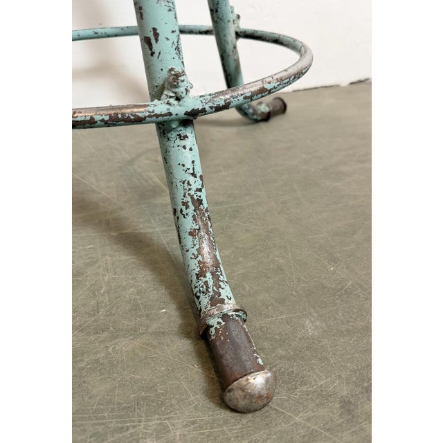 Industrial Green Workshop Stool, 1960s For Sale - Image 13 of 18