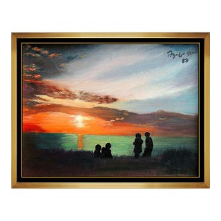 1980s Serene Romance, Federico Aguilar Alcuaz For Sale