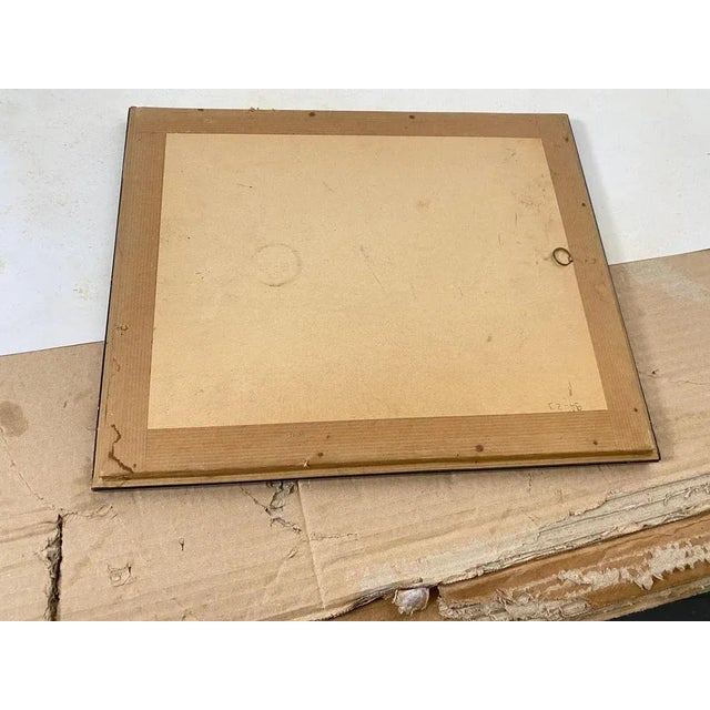 Engraving by Berdal with black painted wood. "Epreuve d'artiste" 20th Century This piece is attributed to the mentioned...