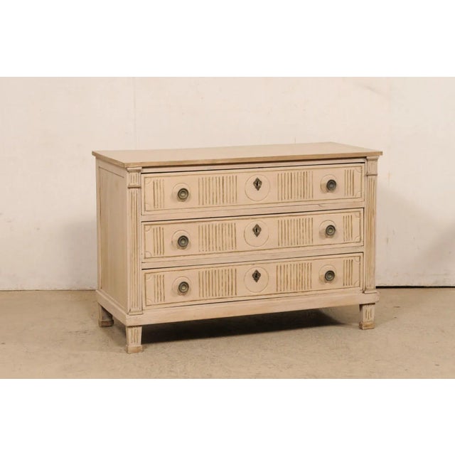 Italian French 19th Century Commode, Designed in Nice Clean Lines For Sale - Image 3 of 11
