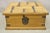 Late 20th Century Country Farmhouse Style Mexican Double Lid Wooden Coffee Table Storage Trunk For Sale - Image 4 of 13