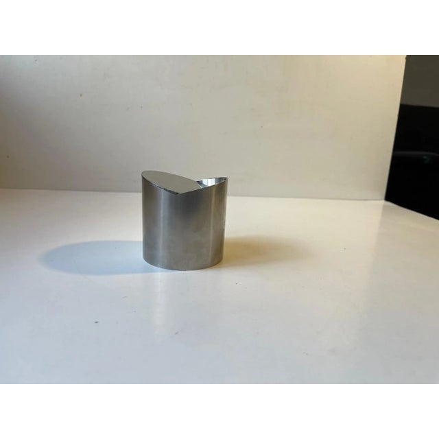 Minimalist Danish Stainless Steel Ashtray by Roelandt for Stelton, 1980s For Sale - Image 7 of 7