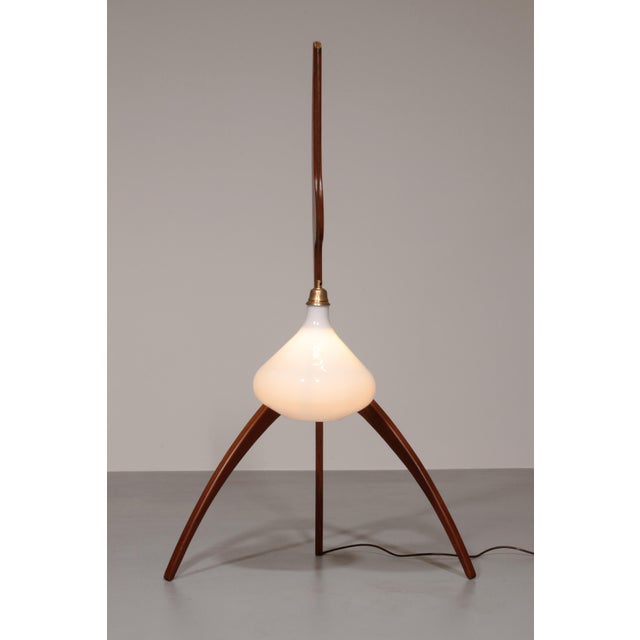 Mid-Century Danish Praying Mantis Floor Lamp in the style of Rispal, 1960 For Sale - Image 9 of 15
