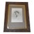 Vintage Carved Oak Wood Rectangular Picture Frame W/ Glass For Sale