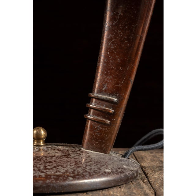 Black 1930s Faries Eye-Saver Cobra Table Lamp For Sale - Image 8 of 11