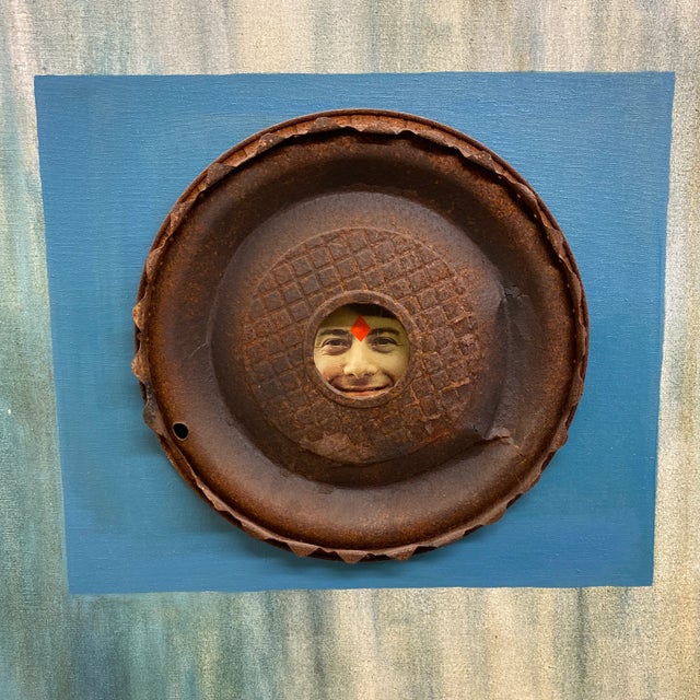 This is an incredible one if a kind original piece. Signed and dated 1968. It was painted by a female artist from Florida....