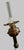 C Gray Chandlers 1882 Scotland Green Cased Glass Brass Gimble Wall Mount Lamp For Sale - Image 10 of 18