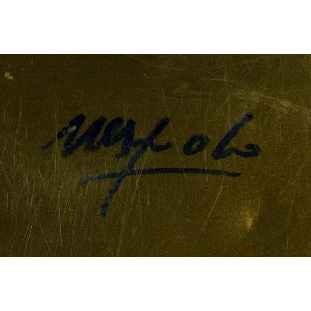 Italian Porcelain Plate by Ugo Nespolo, Late 20th Century For Sale - Image 3 of 5