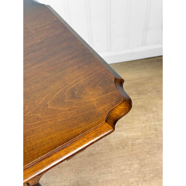 Brown Antique Eastlake Victorian Walnut Carved Parlor Side Table For Sale - Image 8 of 14