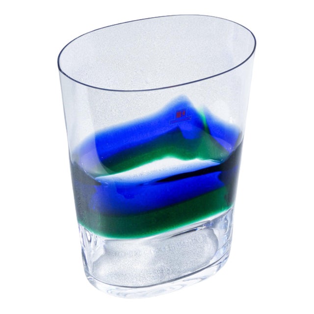 Polychrome Blown Glass Vase by Carlo Moretti For Sale