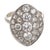 Art Deco 1930s Art Deco 3.50 Carat Diamond 18k White Gold Navette Ring, Size 9.25 For Sale - Image 3 of 6