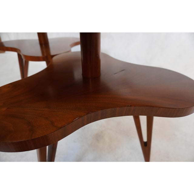 Pair of Mid-Century Three Leaf Clover / Cloud Side Tables For Sale - Image 12 of 18