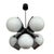 Mid-Century Modern Mid-Century Modern Chrome-Plated and Glass Pendant Lamp, 1970s For Sale - Image 3 of 4