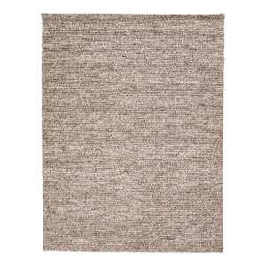 Brown Contemporary Handmade Felted Wool Rug by Apadana