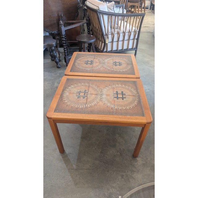 1970s Johannes Anderson Mid-Century Tile Top Tables For Sale - Image 9 of 17