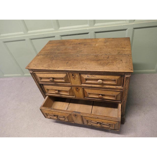 Antique Chest of Drawers in Oak, 1600s For Sale - Image 5 of 8