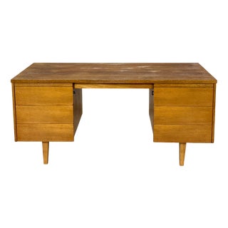 Vintage Freestanding Desk in Oak from Ikea, 1960s For Sale