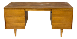 Vintage Freestanding Desk in Oak from Ikea, 1960s
