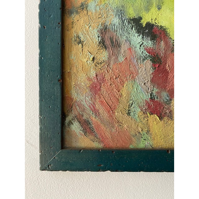 Mid 20th Century “Structures” Abstract Rustic Landscape Oil Painting by Charles F. Holman, Framed For Sale In New York - Image 6 of 9