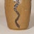 Organic Wheel Thrown Wood-Fired Stoneware Vase With Snake-Like Raised Surface Lines For Sale - Image 12 of 15