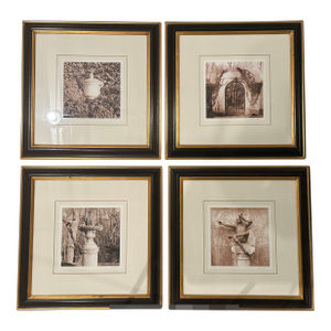 Thomas Pheasant for Baker, Transitional Sepia Toned Signed, Framed Photographs Set of 4