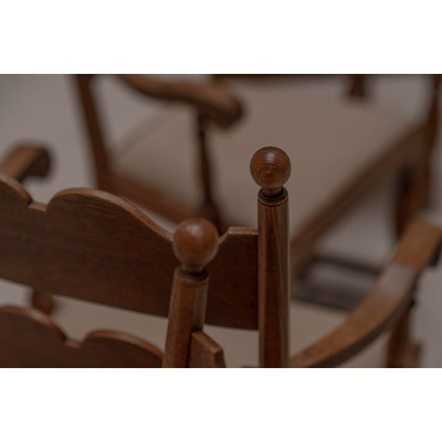 Mid-Century French Dining Chairs after Charles Dudouyt, 1950s, Set of 4 For Sale - Image 9 of 18