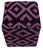 Purple Boho Chic Black/Purple Handmade Kilim Upholstered Ottoman For Sale - Image 8 of 9