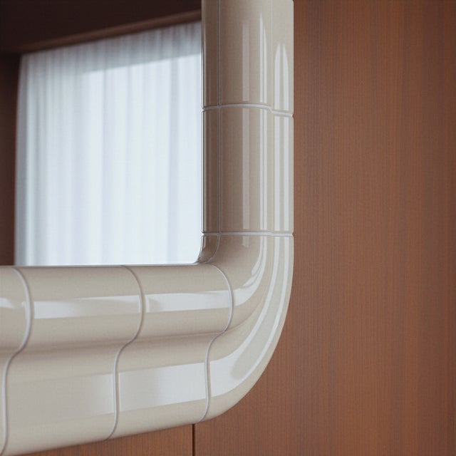 Glass Lolita Mirror by Tilecito For Sale - Image 7 of 9