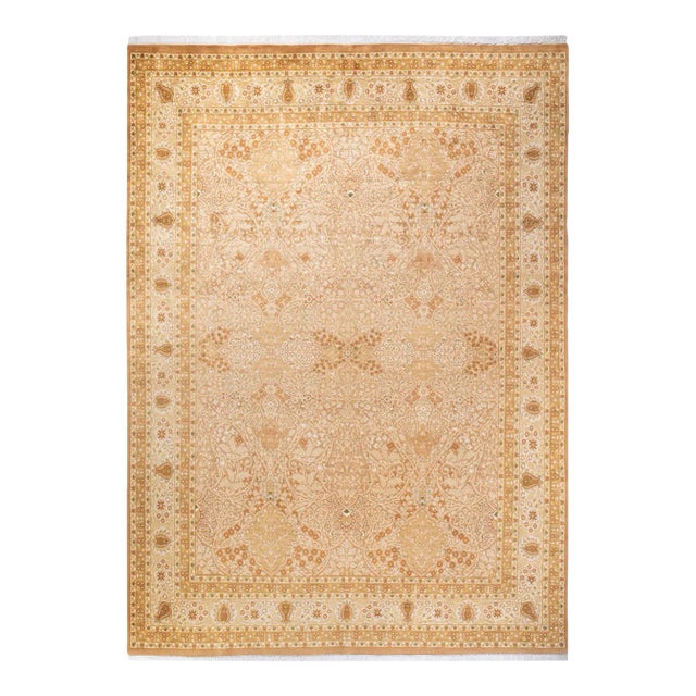 Mogul, One-of-a-Kind Hand-Knotted Area Rug - Brown, 8' 1" x 11' 3" For Sale