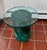 Resin Accent Table With Glass Top For Sale - Image 4 of 13