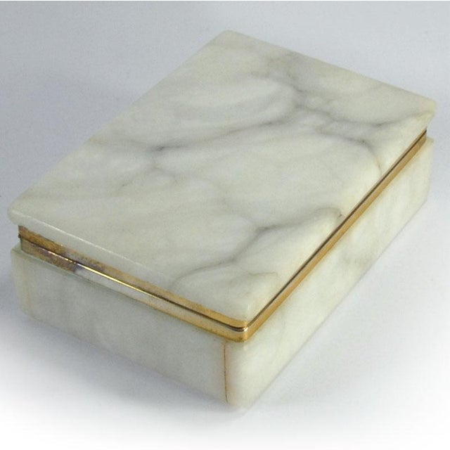 Italian Volterra Alabaster Box, 1970s For Sale - Image 4 of 9