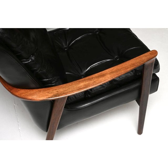Vintage Swedish Armchairs in Leather by Inge Andersson from Brødere Andersen, 1960, Set of 2 For Sale - Image 9 of 11