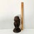 1970s Mid-Century Modern Brutalist Style Wooden Head Sculpture For Sale - Image 11 of 11