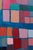 Textile "Squares / Turquoise Purple Orange" Large Abstract Oil Painting by Simon Findlay For Sale - Image 7 of 17
