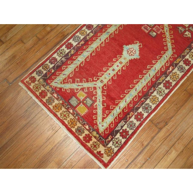 Islamic Antique Turkish Anatolian Prayer Rug - 2'8" x 4'4" For Sale - Image 3 of 6