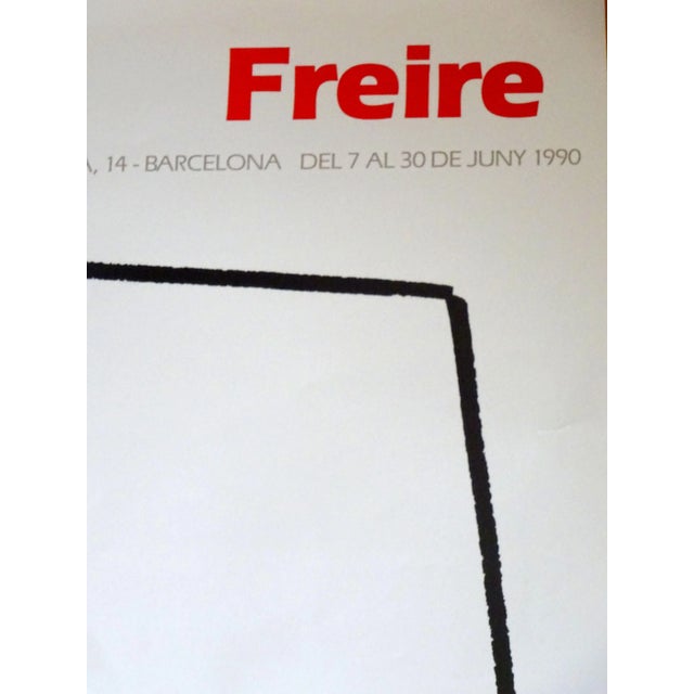 This is a poster for Freire exhibition in Barcelona