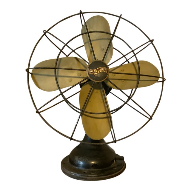 Rare 1930s Art Deco Westinghouse “Debon-Aire” Oscillating Desk Electric Fan - Fully Functional For Sale
